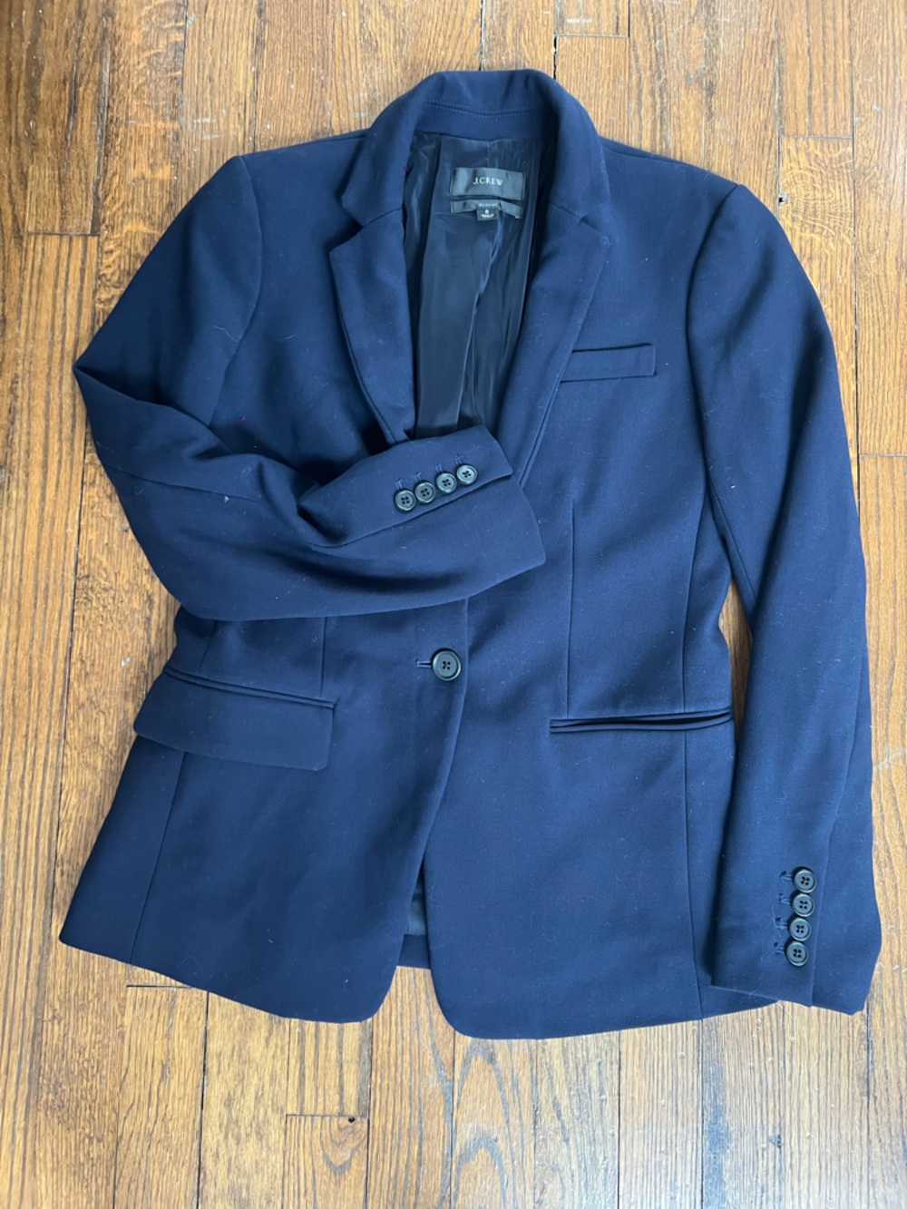 J. Crew Navy Single-Breasted Blazer - Picture 3 of 3